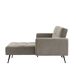Chaise longue con cama FLO reversible 3 plazas gris Chaise longue con cama FLO reversible 3 plazas gris Gris