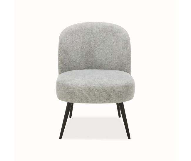 Sillón decorativo kitty color gris