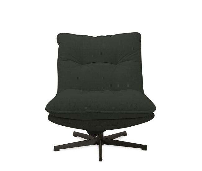 Sillón decorativo rotativo laia color gris