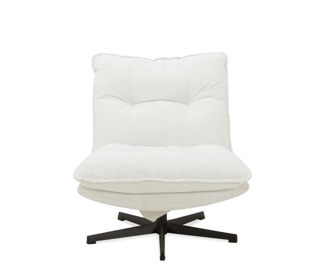 Sillón decorativo rotativo laia color beige