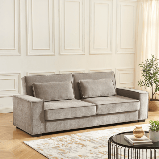Sofá cama 3 lugares LILY cor cinza