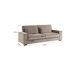 Sofá cama 3 plazas LILY color gris Sofá cama 3 plazas LILY color gris Gris
