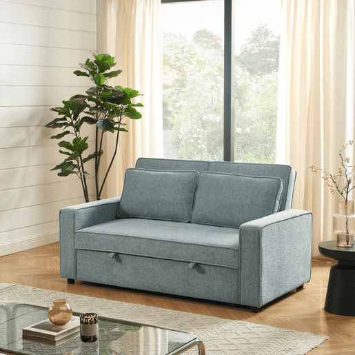 Sofá cama 2 lugares LOLA cor azul