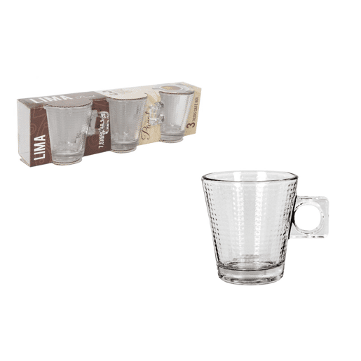 Conjunto de chávenas de café LIMA PANAL 3 peças 80cl Conjunto de chávenas de café LIMA PANAL 3 peças 80cl
