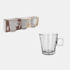 Conjunto de chávenas de café LIMA PANAL 3 peças 80cl