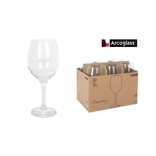 Conjunto de 6 copos de vinho SENSATION 47cl transparentes