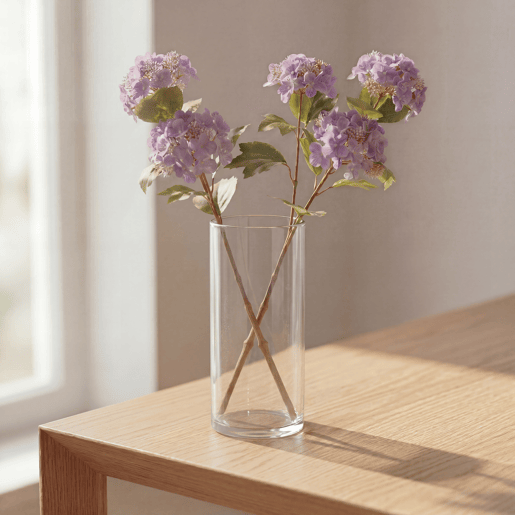 Planta com flor artificial VIBURNUM lilás 81cm Planta com flor artificial VIBURNUM lilás 81cm