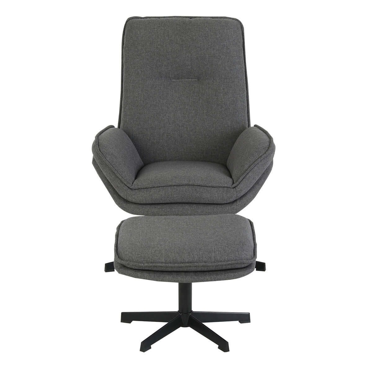 Sillón decorativo rotativo SARA color gris