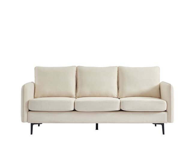 Sofá 3 plazas fijo sia color beige