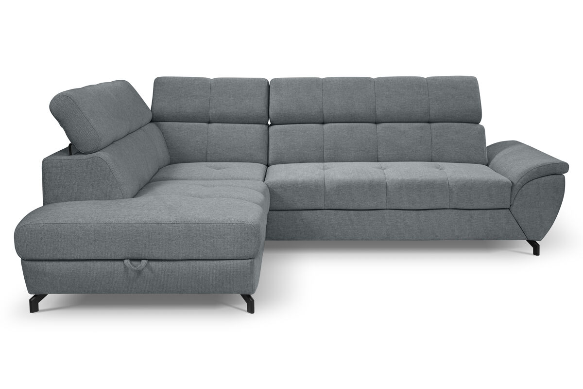 Rinconera con cama bosa izquierda 4 plazas gris