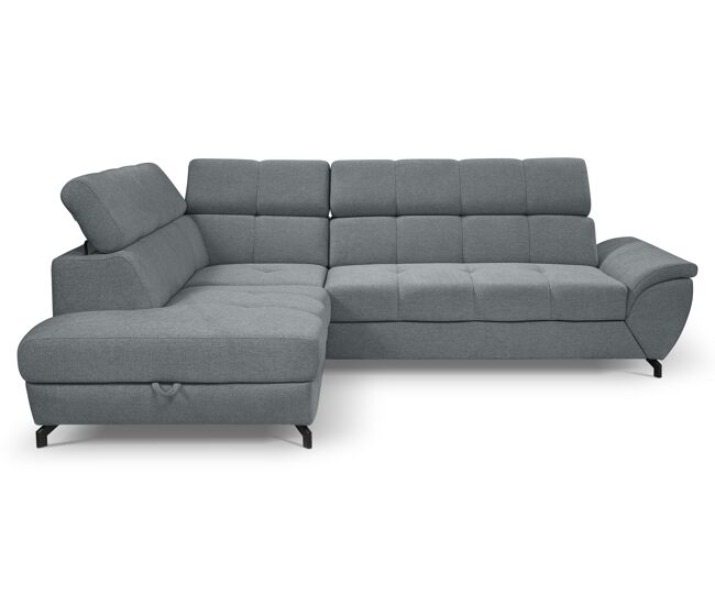 Rinconera con cama bosa izquierda 4 plazas gris