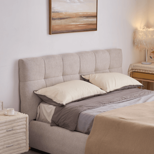 Cama WALDORF 150x190cm cor bege Cama WALDORF 150x190cm cor bege