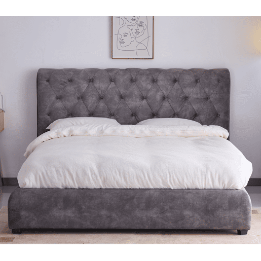 Cama BELMOND 160x200cm cor cinza