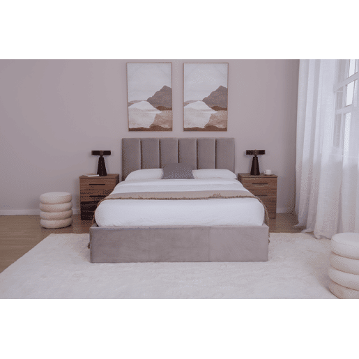 Cama ACcor 140x190cm cor cinza