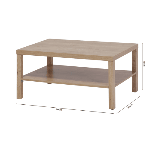 Mesa de centro fixa carvalho LIGIA