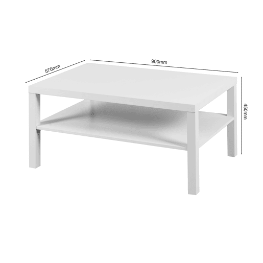 Mesa de centro fixa branco LIGIA