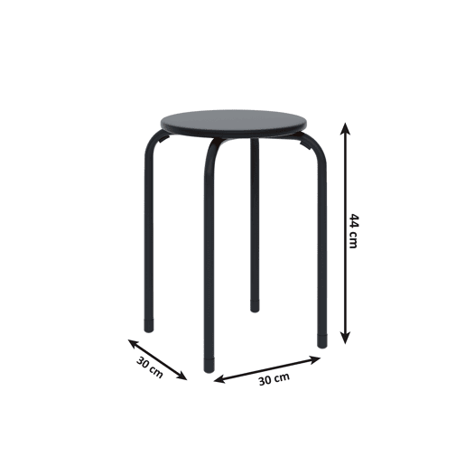 Banco de cozinha SIT cor preto