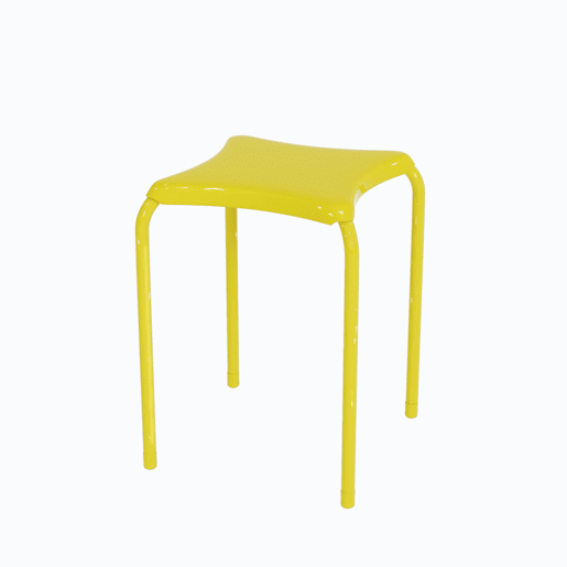 Banco de cozinha MINT cor amarelo Banco de cozinha MINT cor amarelo