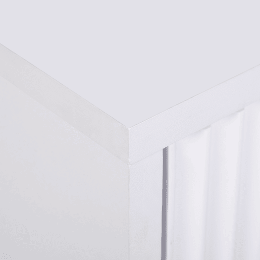 Mesa de cabeceira YLVA com 2 gavetas branca