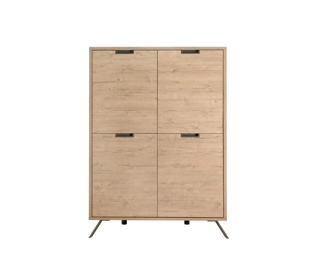 Aparador alto con 4 puertas en roble palma