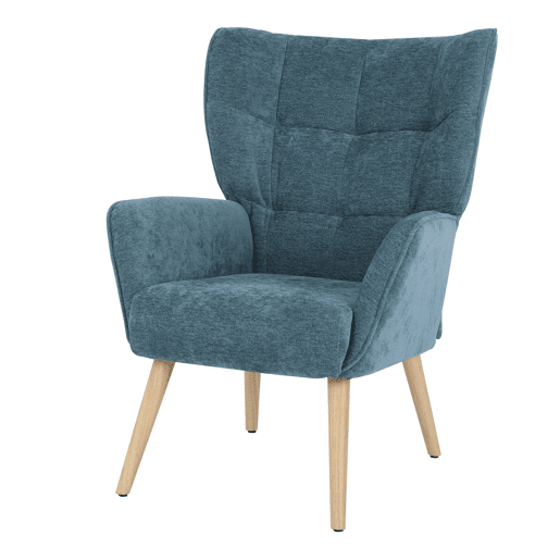 Cadeirão decorativo TYRA cor azul
