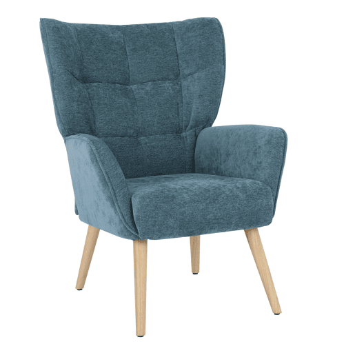 Cadeirão decorativo TYRA cor azul