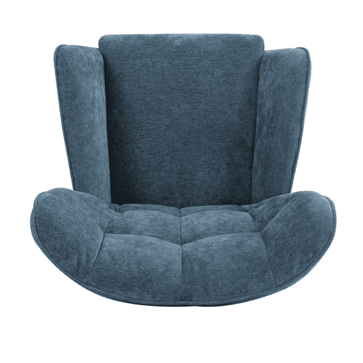 Cadeirão decorativo TYRA cor azul