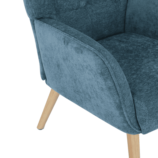 Cadeirão decorativo TYRA cor azul