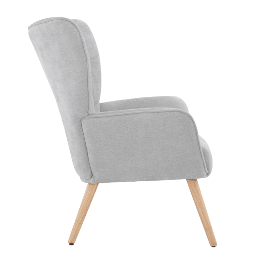 Cadeirão decorativo TYRA cor cinza