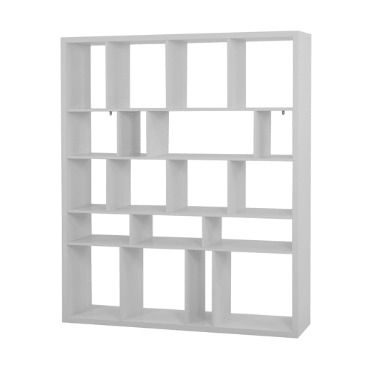 Estante com 19 aberturas SHINE cor branco