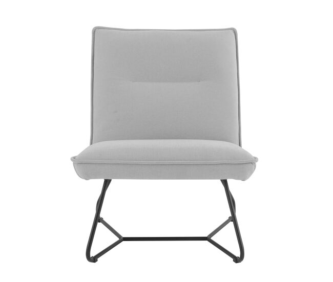Sillón decorativo leo color gris