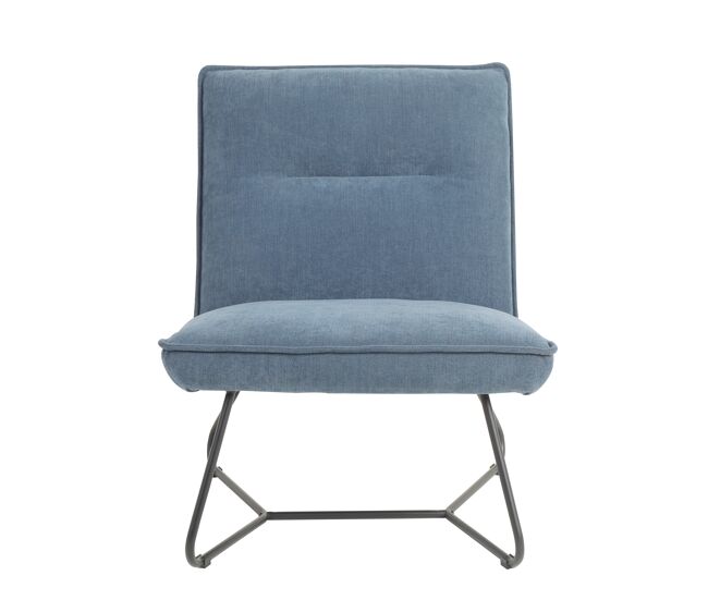 Sillón decorativo leo color azul