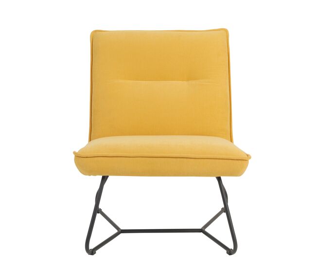 Sillón decorativo leo color amarillo