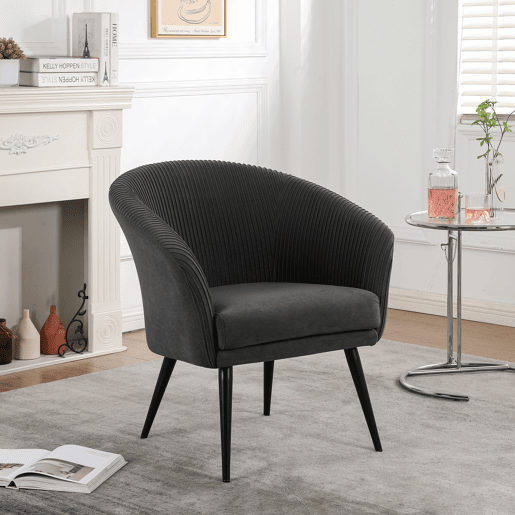 Cadeirão decorativo CLOE cor cinza