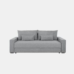 Sofá-cama PIA 3 lugares com arca cinzento