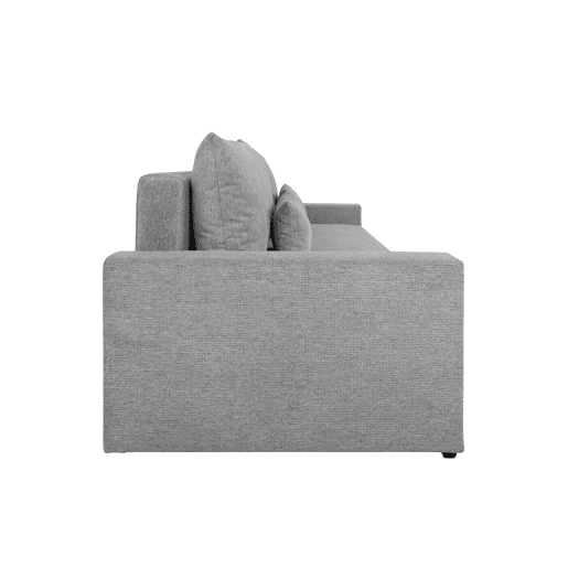 Sofá-cama PIA 3 lugares com arca cinzento