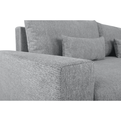 Sofá-cama PIA 3 lugares com arca cinzento