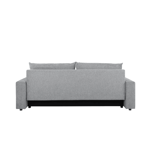 Sofá-cama PIA 3 lugares com arca cinzento