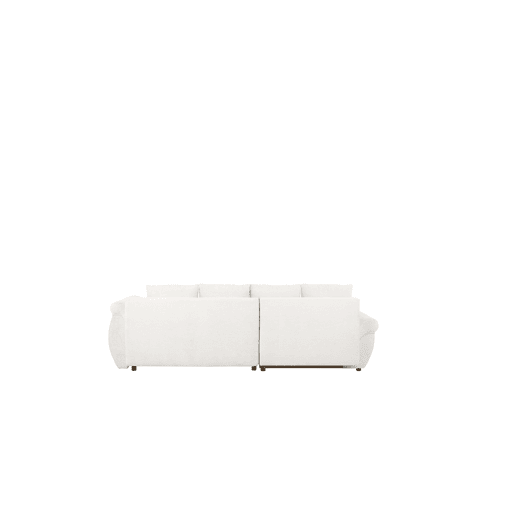 Chaise longue com cama e arca EDEN esquerda 4 lugares branco