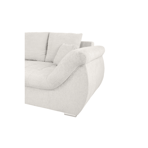 Chaise longue com cama e arca EDEN esquerda 4 lugares branco