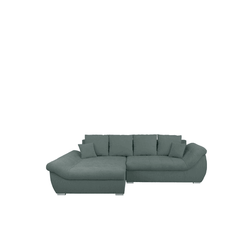 Chaise longue com cama e arca EDEN esquerda 4 lugares verde