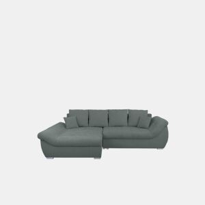 Chaise longue com cama e arca EDEN esquerda 4 lugares verde