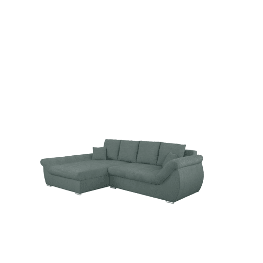 Chaise longue com cama e arca EDEN esquerda 4 lugares verde
