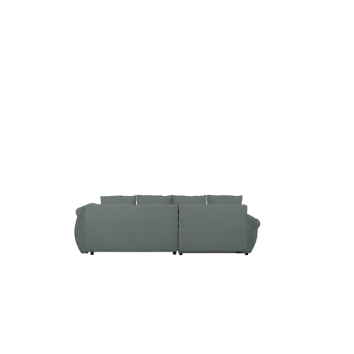 Chaise longue com cama e arca EDEN esquerda 4 lugares verde