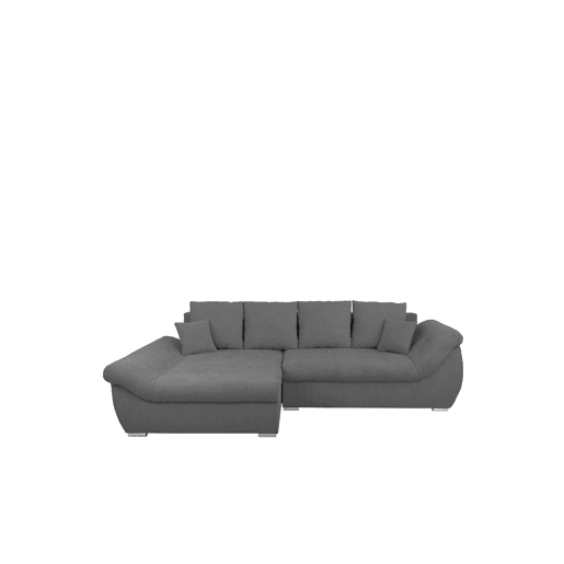 Chaise longue com cama e arca EDEN esquerda 4 lugares antracite