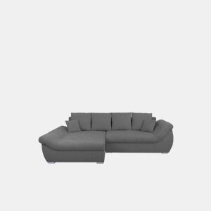 Chaise longue com cama e arca EDEN esquerda 4 lugares antracite