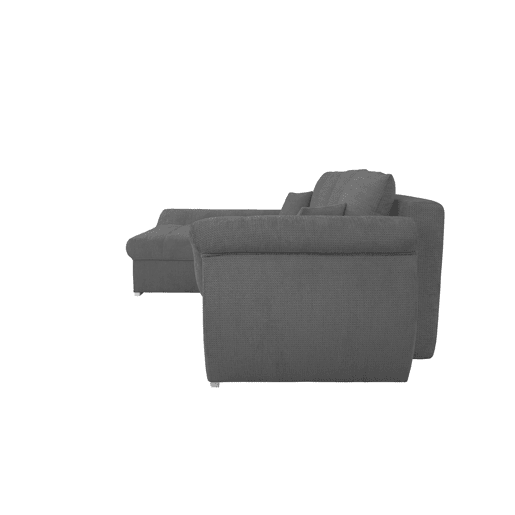 Chaise longue com cama e arca EDEN esquerda 4 lugares antracite