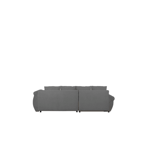 Chaise longue com cama e arca EDEN esquerda 4 lugares antracite