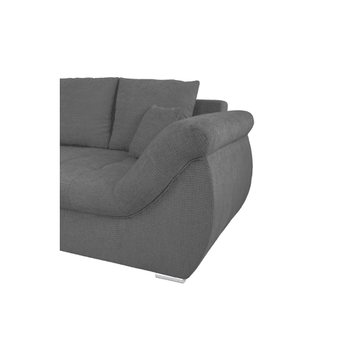 Chaise longue com cama e arca EDEN esquerda 4 lugares antracite