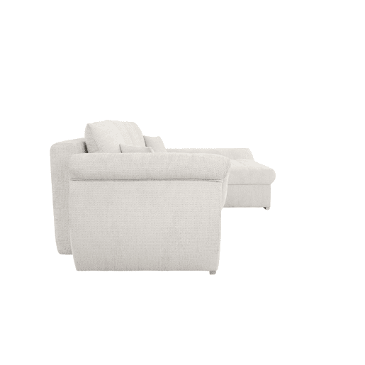Chaise longue com cama e arca EDEN dereita 4 lugares branco